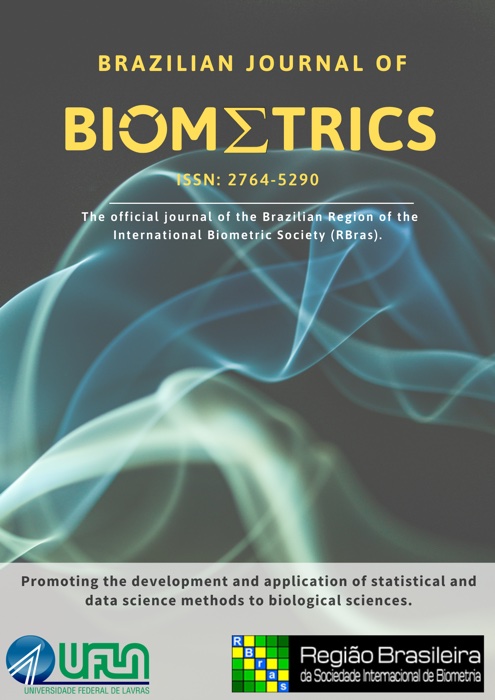 Capa do Brazilian Journal of Biometrics, com os logos da UFLA e da RBras